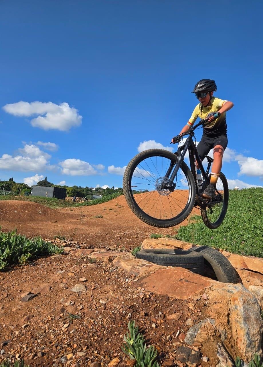 Cycling peloton on scenic road
